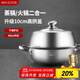 美廚（maxcook）蒸鍋湯鍋火鍋 304不銹鋼28cm單層湯蒸鍋 加厚復底湯蒸鍋 MCZ560