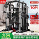軍霞（JUNXIA）龍門(mén)架史密斯機多功能一體機健身器材套裝深蹲架臥推架綜合訓練器 倒蹬款+60KG包膠片+奧桿+臥推凳
