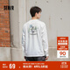 森馬（Semir）長(cháng)袖T恤男秋可外穿印花打底衫情侶2025圓領(lǐng)上衣109525101206-B