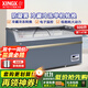 星星（XINGX）冰柜商用組合島柜展示柜臥式冷柜玻璃款冰柜冷藏保鮮柜大容量冷凍柜超市冰淇淋展示柜 500BY丨1475*757*858mm丨直柜