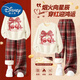 迪士尼（DISNEY）馬年本命年衣服套裝兒童女童2026冬童裝女裝加絨衛衣闊腿褲冬裝兩 迪櫻結妮象牙白+純色紅格 160 cm