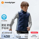 moodytiger校服神器兒童羽絨馬甲鴨絨背心男女童輕薄保暖拒水透氣彈力秋冬款