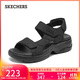 斯凱奇（Skechers）涼鞋女士秋季厚底百搭運動(dòng)涼拖鞋外穿軟底沙灘鞋溯溪鞋163542