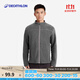 迪卡儂（DECATHLON）搖粒絨外套抓絨衣男保暖戶(hù)外運動(dòng)加厚秋絨衣沖鋒衣內膽 男款-全拉鏈-深灰色 L