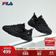 FILA【男女同款】斐樂(lè )情侶跑步鞋復古老爹鞋火星鞋潮流時(shí)尚舒適老爹鞋 女-黑-BK 37.5