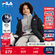 FILA斐樂(lè )兒童童裝棉羽2025年冬季新款男女童小童中長(cháng)款連帽羽絨服 傳奇藍-NV 150