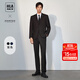 海瀾之家（HLA）西服套裝男輕商務(wù)時(shí)尚平駁領(lǐng)套西男秋季 黑色02（西服+西褲） 【預訂】 XL 180/96A 50A推薦150~160斤
