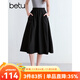 百圖betu女裝2025夏季新款半身裙【山系戶(hù)外】赫本裙裙子女2504T65 黑色 M