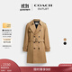 蔻馳（COACH）新款奧萊男士CORE風(fēng)衣戶(hù)外長(cháng)款外套休閑百搭 卡其色 M
