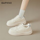 達芙妮超軟厚底小白鞋女款2026新款春季透氣增高女鞋運動(dòng)百搭休閑板鞋女