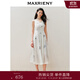 MAXRIENY【浪漫花園-商場(chǎng)同款】浪漫優(yōu)雅感連衣裙園藝風(fēng)裙子修身 本白 L 03/38