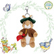 比得兔（Peter Rabbit）英國經(jīng)典童話(huà)掛件鑰匙扣彼得兔毛絨玩具娃娃兔子玩偶掛件生日禮物 本杰明掛件 15厘米