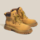 馬丁靴男高幫款男士靴子秋冬棉鞋加絨戶(hù)外大黃靴中幫短靴子工裝靴 黃色（加絨款） 39 男碼