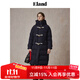 ELAND【匈牙利鴨絨】衣戀羽絨服女高領(lǐng)連帽保暖外套2025冬季新款 藏青色(59)Navy S