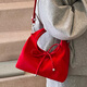 鋒上甜美綁帶蝴蝶結腋下包包女新款簡(jiǎn)約休閑潮百搭單肩斜挎手提包