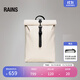 Rains小號卷頂包男女輕便背包Rolltop Rucksack Mini /13330【優(yōu)惠價(jià)】 沙丘黃 