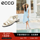 愛(ài)步（ECCO）羅馬涼鞋女 夏季搭扣通勤休閑百搭透氣涼鞋 雕塑233823 石灰色23382301378 36
