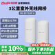 銳捷（Ruijie）3公里室外無(wú)線(xiàn)網(wǎng)橋RG-EST310F-E套裝 雙頻大功率監控專(zhuān)用 wifi點(diǎn)對點(diǎn)遠距離傳輸回傳 IP55防護