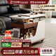 法莎蒂政府補貼客廳邊幾可移動(dòng)沙發(fā)邊桌意式極簡(jiǎn)邊柜小推車(chē)茶幾置物架 BJ3023【白+胡桃色】可移動(dòng)小推車(chē)邊幾