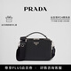 PRADA/普拉達【禮物】男士Prada Brique牛皮革手袋單肩包郵差包 黑色