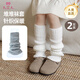 9i9兒童襪套學(xué)生堆堆襪秋冬針織女孩寶寶小腿襪子白色淺灰2雙3-15歲