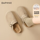 達芙妮勃肯鞋女2026新款春季厚底一腳蹬真皮超火包頭半拖孕婦鞋子單鞋