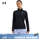 安德瑪（UNDERARMOUR）春夏Tech女子羅紋訓練運動(dòng)長(cháng)袖T恤1389857 黑色001  L
