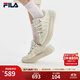 FILA斐樂(lè )官方女鞋板鞋CARROT摩登蘿卜鞋百搭時(shí)尚增高小白鞋運動(dòng)休閑鞋 古白色/初雪白-AA 37.5