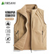 杉杉（FIRS）馬甲男士秋冬搖粒絨外套立領(lǐng)坎肩無(wú)袖休閑背心 卡其 XL