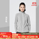 迪卡儂（DECATHLON）戶(hù)外透濕抓絨女加厚搖粒絨抓絨衣保暖外套沖鋒衣內膽MH100 全拉鏈-淺灰色 M
