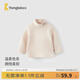 童泰（TONGTAI）寶寶打底衫春秋嬰兒衣服男女童休閑外出T恤兒童高領(lǐng)翻領(lǐng)上衣 米白 100 cm