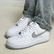 耐克（NIKE）男鞋Air Force 1 07 Low運動(dòng)鞋空軍一號AF1經(jīng)典純白低幫休閑板鞋 FJ4146-100白/灰 40