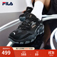 FILA 斐樂(lè )跑步鞋男鞋掠奪者 2休閑鞋慢跑運動(dòng)鞋 黑/中灰-BM 42