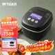 虎牌壓力IH電飯煲電飯鍋JPC-G18C智能多功能日本原裝進(jìn)口高端系列 5L 黑色 5L