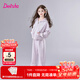 笛莎（DEESHA）童裝女童秋套裝2025年秋冬季新款中大童寬松休閑針織兒童運動(dòng)套裝 柔紫色 140