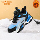 德?tīng)柣萃袃和\動(dòng)鞋加絨二棉2025新款女童冬季皮面防水防滑跑步鞋 寶藍加絨棉鞋 37 內長(cháng)23.9cm