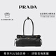 PRADA/普拉達【禮物】女士Prada Bonnie中號牛皮革手提單肩包 黑色