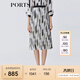 PORTS寶姿女裝春夏新品中長(cháng)裙LM8S036MPP117 奶白色印花 XS (2)