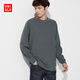優(yōu)衣庫男女裝柔軟圓領(lǐng)T恤長(cháng)袖純色純棉休閑上衣打底469940 460319 469940/08深灰色 XL