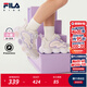 FILA斐樂(lè )兒童童鞋訓練鞋2025年秋季新款男女小童旋鈕BOA閃燈鞋 冷淡粉/浪漫紫-CO 32 內長(cháng)20.0cm
