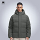 天石700蓬羽絨服男士加厚女款冬季戶(hù)外連帽東北嚴寒保暖V058 松茶綠色 男女同款 M 170/92A