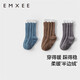 嫚熙（EMXEE）兒童襪子秋冬款半邊絨地板襪男女童寶寶嬰兒可愛(ài)防滑學(xué)步襪子