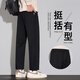 蕭蕭布落黑色休閑褲男士春秋潮牌寬松直筒錐形純棉九分褲百搭2025秋季新款 79T936黑色【常規款九分】 L 31