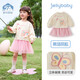 JELLYBABY[7A抑菌]女童連衣裙兒童衛衣裙甜美裙子女寶寶公主裙秋裝新款