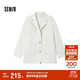 森馬（Semir）外套女中長(cháng)款西裝領(lǐng)通勤寬松2024冬含羊毛雙面呢夾克109724108021