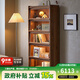 樸愫木作書(shū)柜實(shí)木書(shū)架黑胡桃木帶門(mén)柜子防塵玻璃門(mén)收納儲物展示柜 銀河2.0版全玻璃丨現貨