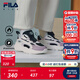 FILA斐樂(lè )兒童童鞋跑步鞋2025年冬季新款男女小童加絨保暖復古鞋 黑/冰蘭花粉-BS 32
