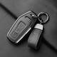 泉創(chuàng  )新26款奧迪A5L/Q5L鑰匙套Q6L e-tron包Sportback殼上汽鑰匙扣一汽 玄武黑 (掛繩帶) 法國山羊皮