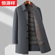 恒源祥毛呢大衣男2025冬季新款雙面羊毛長(cháng)款過(guò)膝風(fēng)衣羊絨尼商務(wù)休閑外套 8809灰色【中 長(cháng)款】可脫卸整衣內膽 L 175碼-建議體重130-145斤