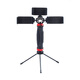 天公手持直播支架戶(hù)外專(zhuān)用移動(dòng)拍攝三機位多兩個(gè)手拿防抖云臺手機架多手機支架支持 手持三機位頭三腳架